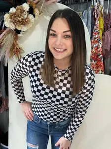 All things checkered Mesh Top