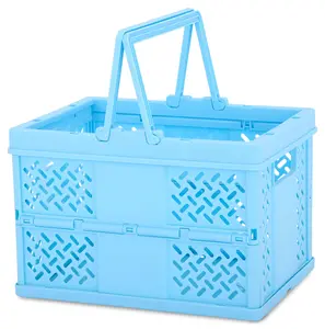 Blue Foldable Storage Crate | Small