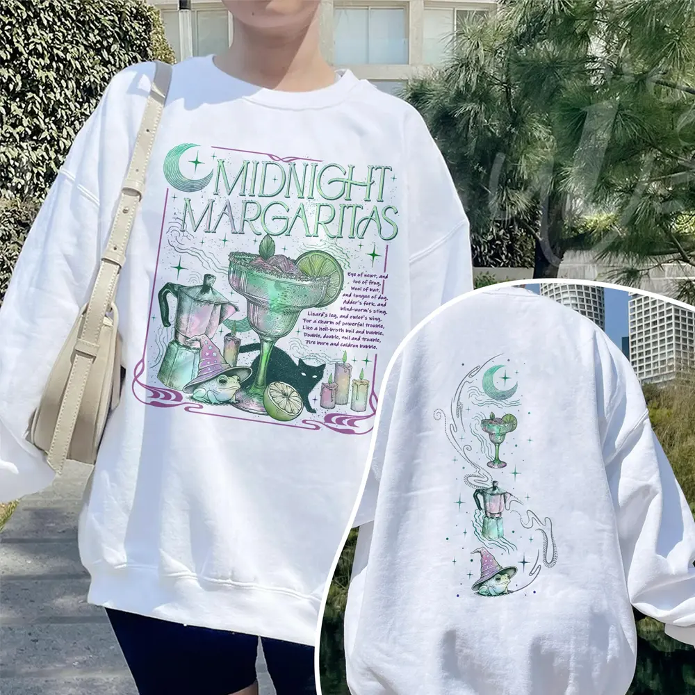 Witchy Halloween Sweatshirt, Cotton Unisex T-shirt, pooky Fall Drinking Inspired Pullover, Crew Neck, Size S- 4XL, Menswear Top, Womenswear Top Underwear Streetwear