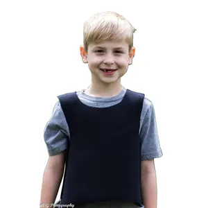 Covered in Comfort  18 x 6 in. Compression Vest, Black - Extra Large