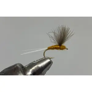 One Dozen (12) - CDC Sulphur Comparadun - Dry Fly