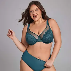 Soft Lace Underwire Lingerie Bra – Full Coverage Supportive Minimalist Bra Breathable Summer Vibes Bralette Plus Size Friendly Mokongfu bra