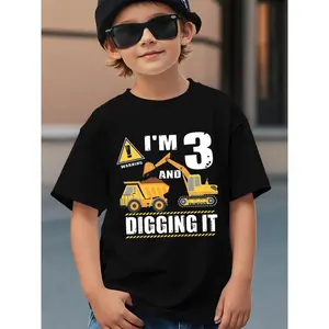 [Funny 3rd Birthday T-Shirt] Funny I'm 3 and Digging It T-Shirt - 3rd Birthday T-Shirt