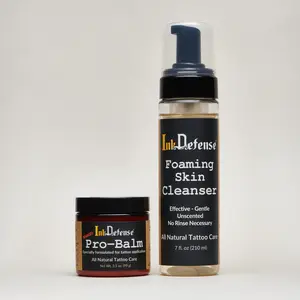 Tattoo Artist Bundle for tattoo process – ProBalm & Foaming Skin Cleanser for Smooth Tattooing & Clean, Gentle Skin