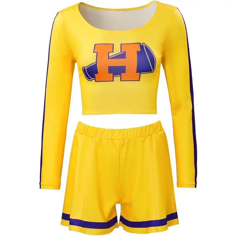 Buffy The Vampire Slayer Cosplay Costume Buffy Cheerleader Costumes Cheerleading Uniforms Crop Top Pants Outfit