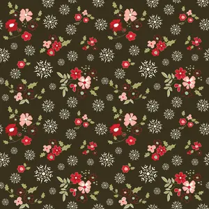 Glisten - Winter Flowers Mocha