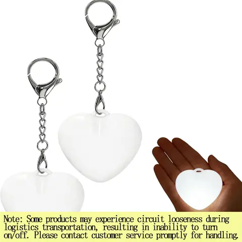 Romantic Couple Heart-Shaped LED Wallet Lights Touch Control Delay Auto-Off USB Rechargeable Keychain Pendant Style, Ideal for Bags, Backpacks, Keychains Perfect Valentine's Day Gift