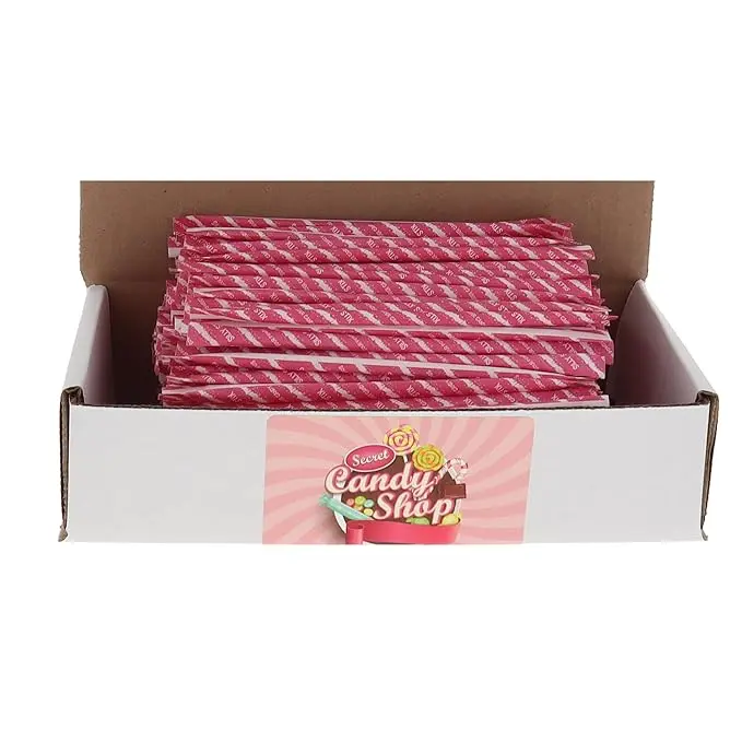 World's Silly Pixy Stix Sour Filled Candy Straws (Red Cherry)