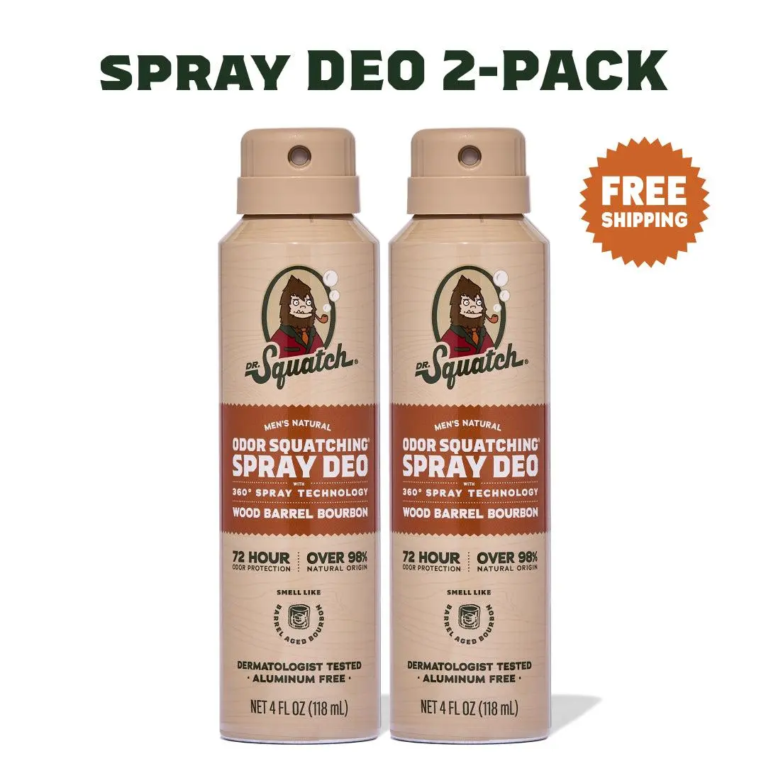 Wood Barrel Bourbon 2-Pack Spray Deo