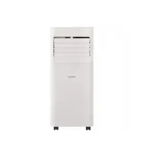 Vissani 5000 BTU Portable Air Conditioner 3-in-1 Cool Dehumidify Fan with Remote for 150 Sq Ft Bedroom Small Room 24H Timer Low Noise Easy Install White Like New
