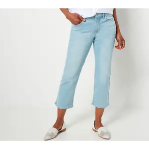 NYDJ Marilyn Straight Crop Jeans in Cool Embrace - Hollander
