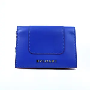 Pre-owned Bvlagri leather Small Leather Goods BVLGARI Serpenti Forever Blue Card bag BV7 2753631Y XH