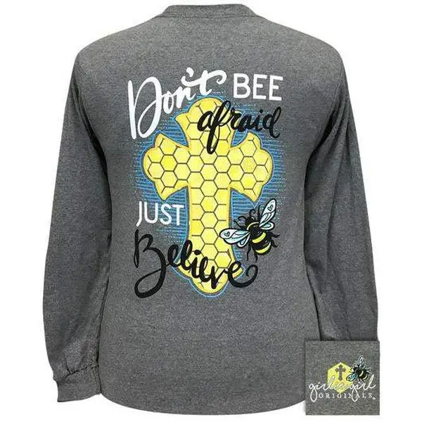 Girlie Girl Originals Don’t Bee Afraid Cross Long Sleeves T Shirt