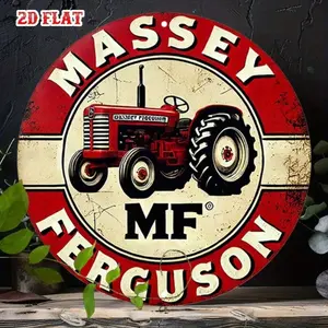 Aluminum Vintage Tractor Metal Sign Farmhouse Decor 8x12 Inch Rustic Wall Art for Man Cave Garage Bar Home Office