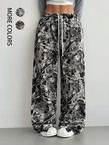 Unisex's All Over Print Sweatpants, Casual Street Pants for Daily Wear, Unisex's Trousers for Spring & Fall