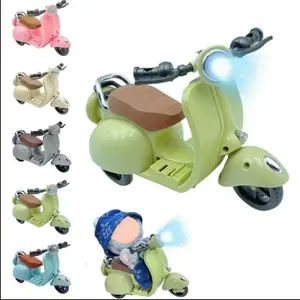La Bubu Scooter Toy with Lights and Music – Interactive Rotating Exclusive Toy for La Bubu, Desktop Decoration Ornament for La Bubu Collectors, Doll Not Included