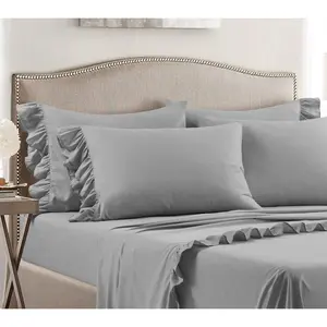 Reyna Ruffle 6Pc Queen Sheet Set by Lush Decor