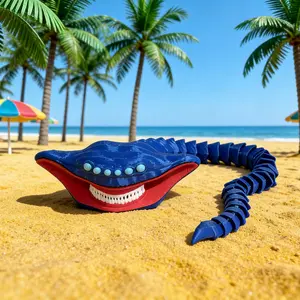 3D Printed Ecuadorian 11-Inch Large Collectible Figure, Joint-Movable Deep Sea Monster Series, Creative Poseable Model, Multi-Color Options, Articulated Figures