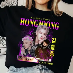Limited Hongjoong Ateez Korean Pop Tshirt Vintage Unisex Shirt, Song Min-Gi shirt, San shirt, Choi Jong-Ho shirt, Kpop Vintage Shirt
