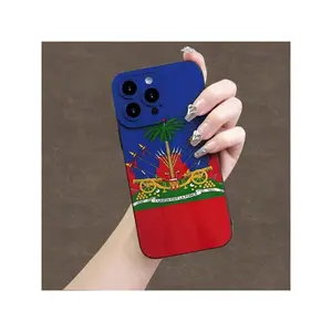 Hot-Selling Haitian Flag Creative Pattern, New Angel Eye Phone Case, Unisex Fun Simple Fashion Personality  For Iphone16Promax, SE4/ 16E, 16 15Pro 14PLUS 13 12Pro 11 Pro Max X XSMAX