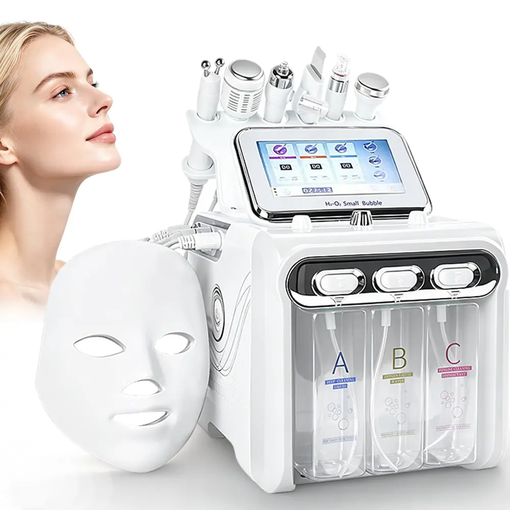 Hydrogen Oxygen 7 in1 Facial Care Machine with Mask Multifunctional Face Skin Care Device Elite ideal gift for women, autumn and winter skin care facial care gift