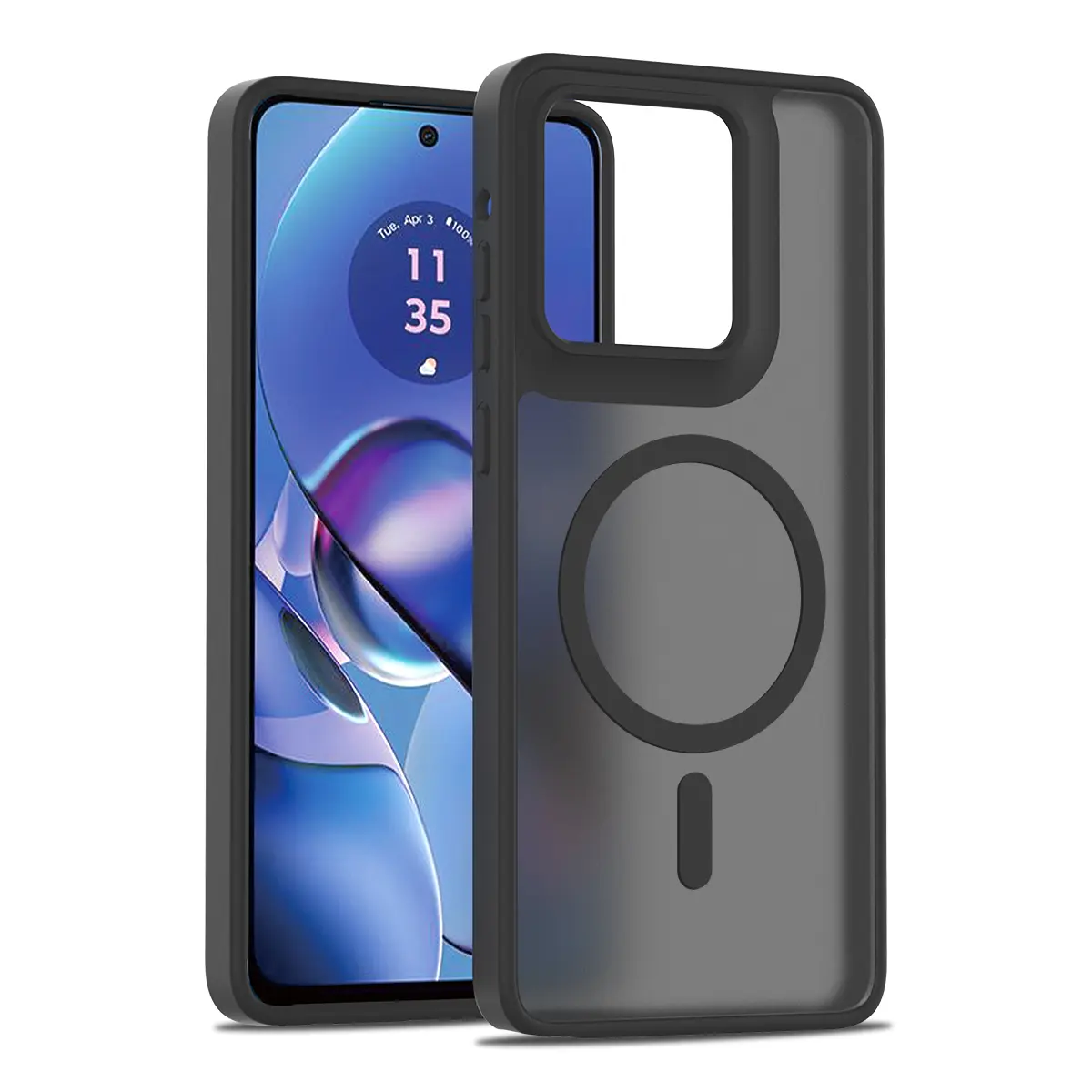 Heavy Duty Defender Case For Motorola Moto G Stylus 5G 2022 - Hybrid TPU, Tempered Glass Included
