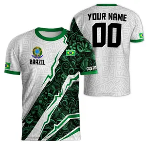 Customized Brazil Soccer Jersey 2025 - Personalized with Name for Men  Brazilian Soccer Players Jersey - Custom Brasil Jersey