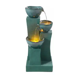 Teamson 3-Tier 29" LED Outdoor Water Fountain