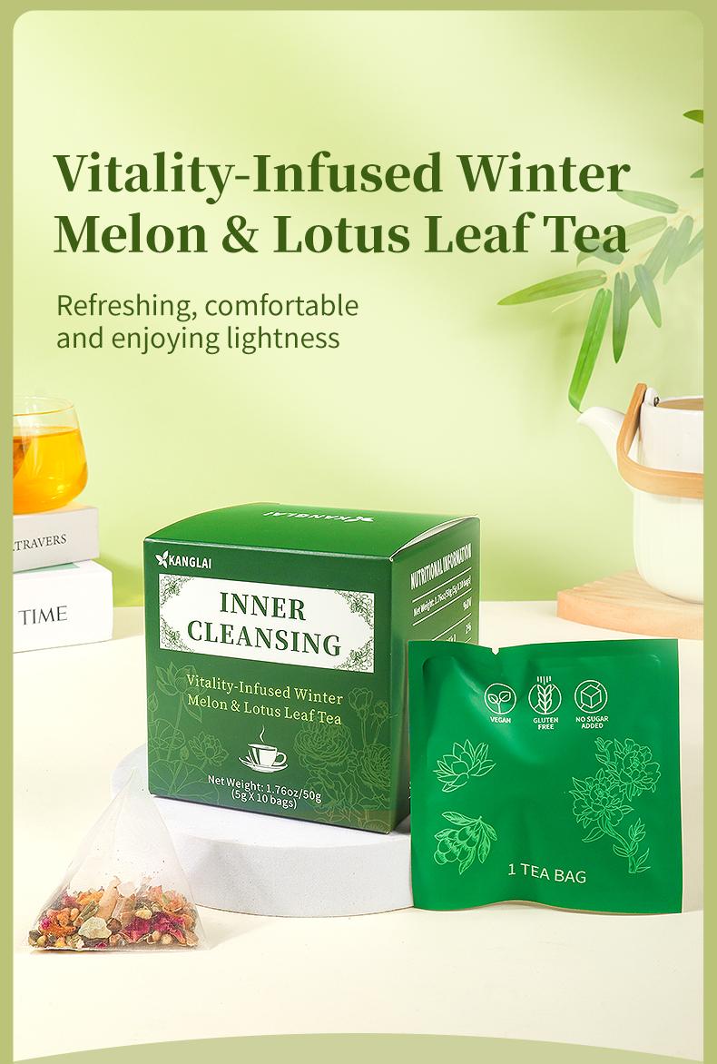 Premium Winter Melon & Lotus Leaf Herbal Tea –  Carefully Selected Botanical Ingredients, 100% Natural, Caffeine-Free, Vegan & Gluten-Free –  Herbal Tea for Digestive Comfort & Daily Balance detox
