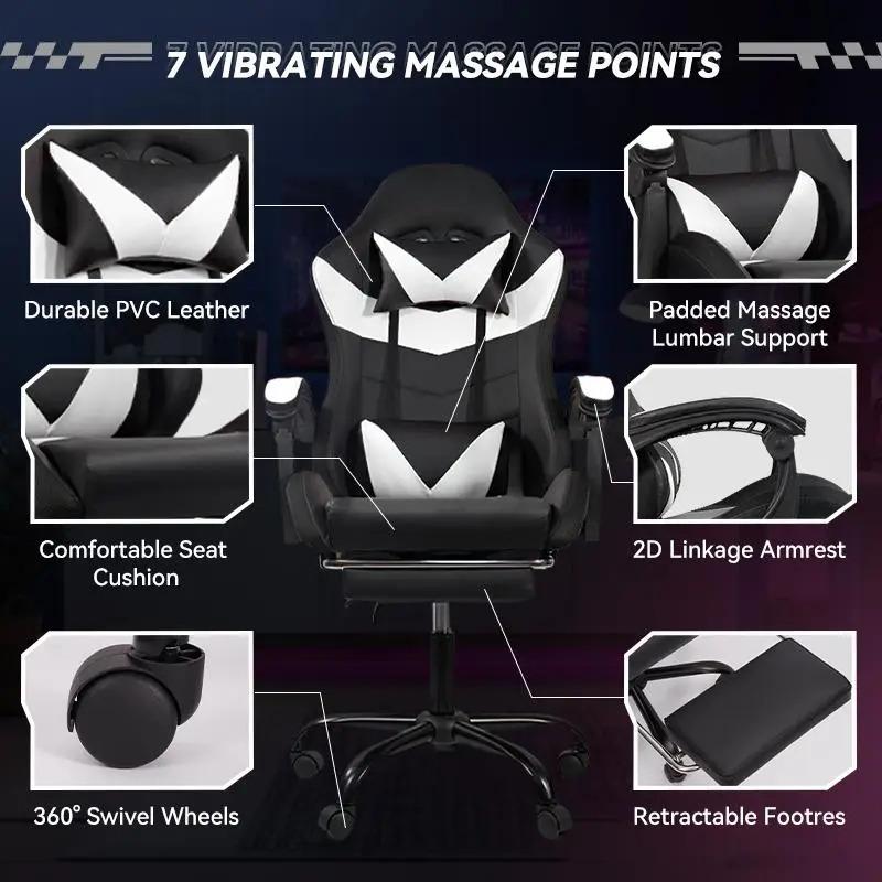 Lightweight Gaming Chair Silent Casters Practical Comfort Cooling Feature Essential for Immersive Gaming Sessions Made PU