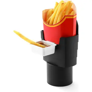 French Fry Holder and Sauce Holder Set for Car, Funny Useful White Elephant Gift Idea for Adults, Stocking Stuffer for Men and Women (1) SUADEN