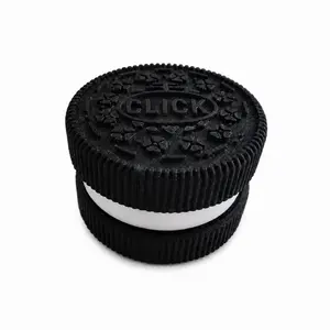 Chocolate Creme Cookie Clicker Fidget Toy | 3D Printed Sensory Clicker | Stress Relief Desk Toy