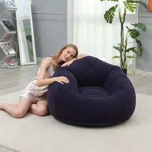 Large Inflatable Sofa Chair, PVC Material Bean Bag Couch, Living Room Furniture, Outdoor Camping Sofa, Comfortable Lazy Lounge Seat