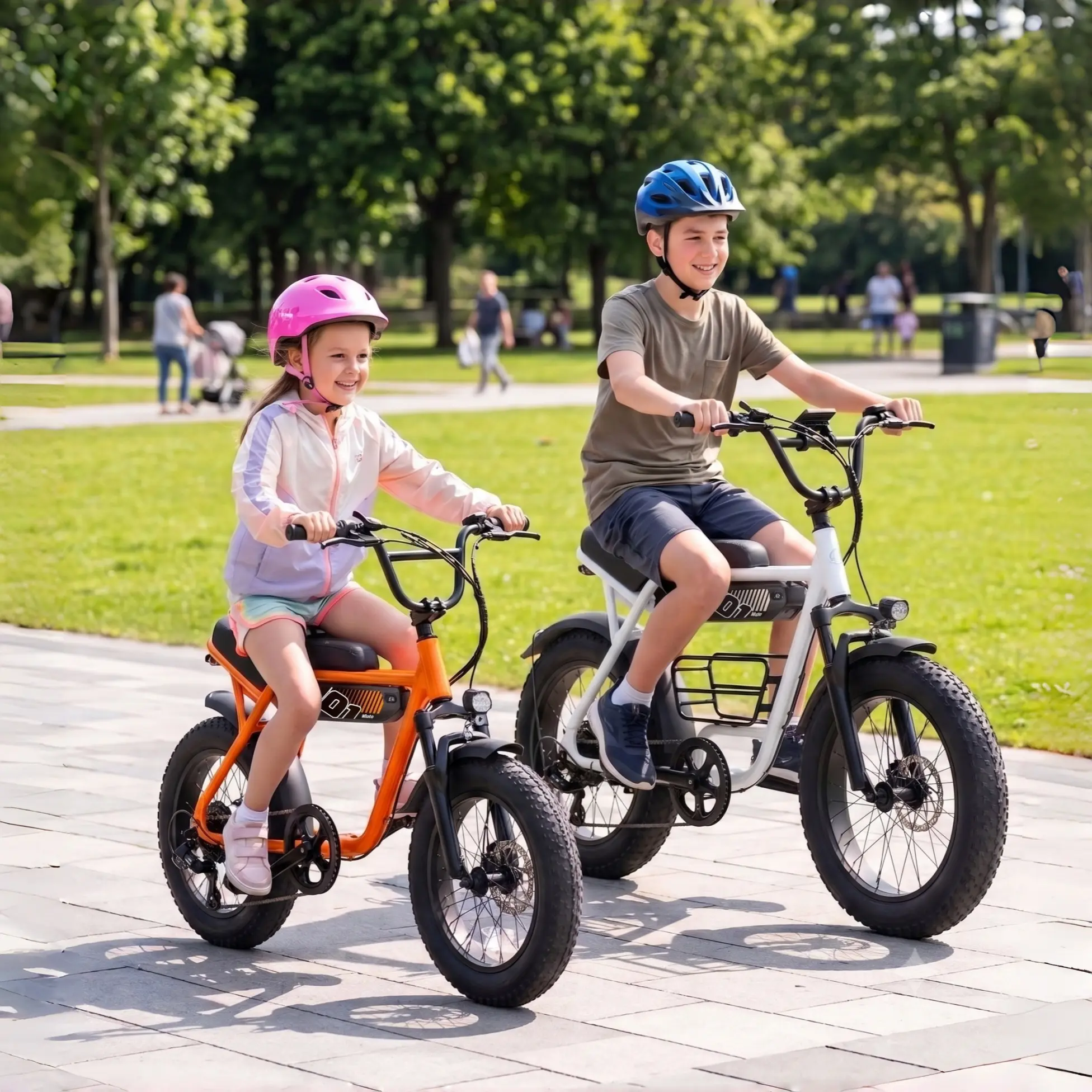 ESKUTE V101/V201 Unisex Retro Frame Moto Look Fat Tire Electric Bike for Adults, 1500W Peak 28-34MPH Ebikes, 40-60 mile Range, Dual Suspension All-Terrain Off-Road Commuting Bikes with NFC Unlock e-bike