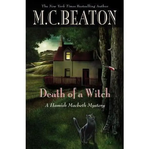 Death of a Witch (Hamish Macbeth Mysteries, No. 25) - Used Condition Literature Book by M.C. Beaton, Hardcover English Edition for Mystery Enthusiasts, Like New Bestselling Trilogy Entry