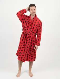Mens Fleece Moose Robe