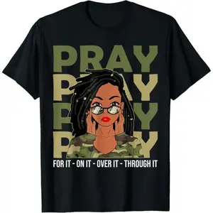Women's 100% Cotton Round Neck Short-Sleeve Soft Simple T-Shirt - Casual Christian Loc'd Black Clothes, Vintage Everyday Fitness Top