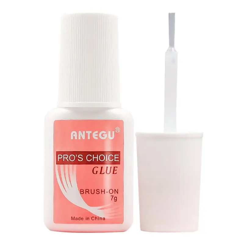 Ultra Strong Brush-On Nail Glue for Press-On and Nail Extensions, Fast Drying and Long Lasting Wear, Vegan & Cruelty-Free, Glue Nails Extension