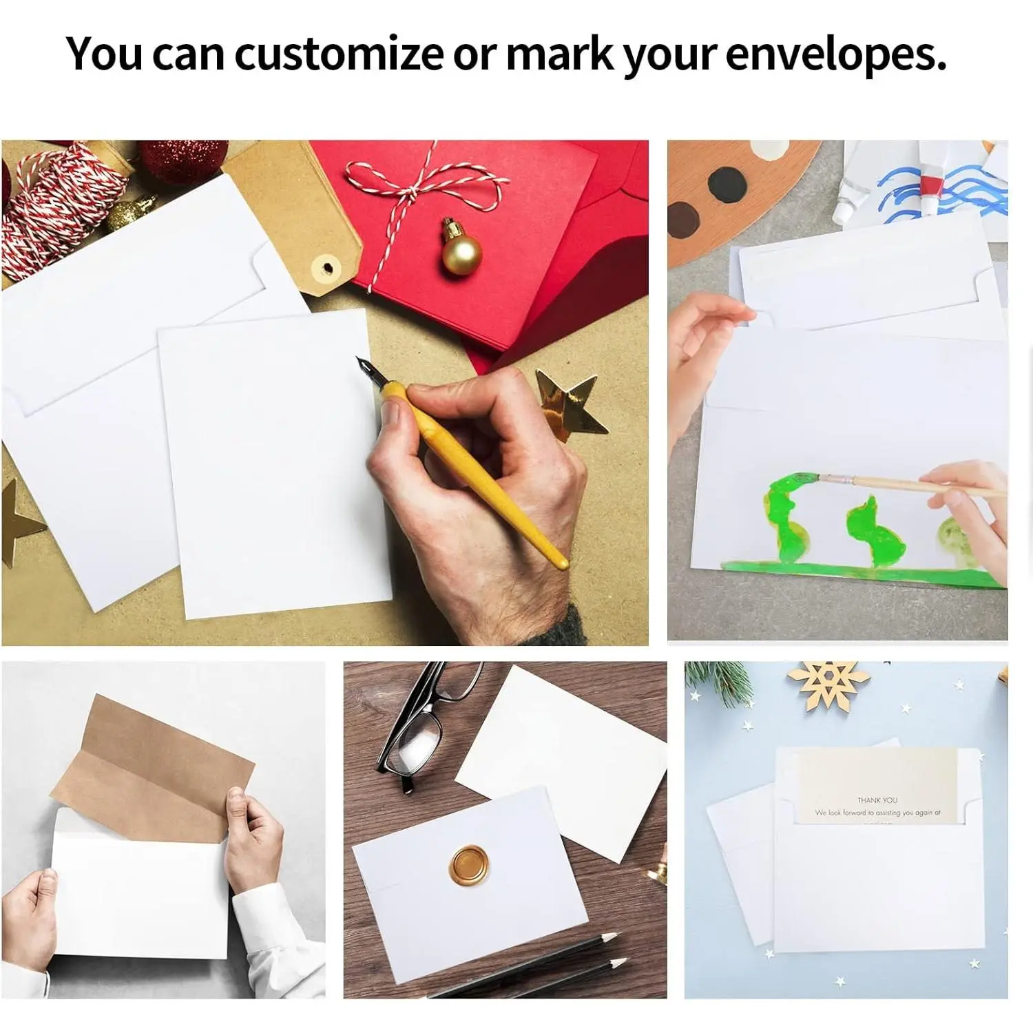 50 Pack 4x6 White A4 Envelopes - Self Seal for Weddings, Invitations, Greeting Cards, Mailing, Photos 50 Pack 4x6 White A4 Envelopes - Self Seal for Weddings, Invitations, Greeting Cards, Mailing, Photos