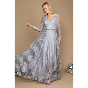 Dylan & Davids Long Sleeve Formal Dress Evening Gown