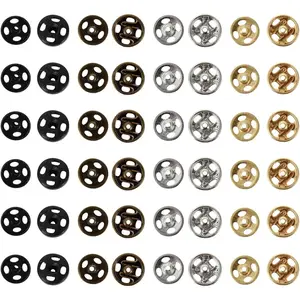 40 count Mini Snaps  Buttons - 5mm Metal Doll Clothes Sew  Snap Buttons for Doll Clothes  Clothing Fasteners for Crafts