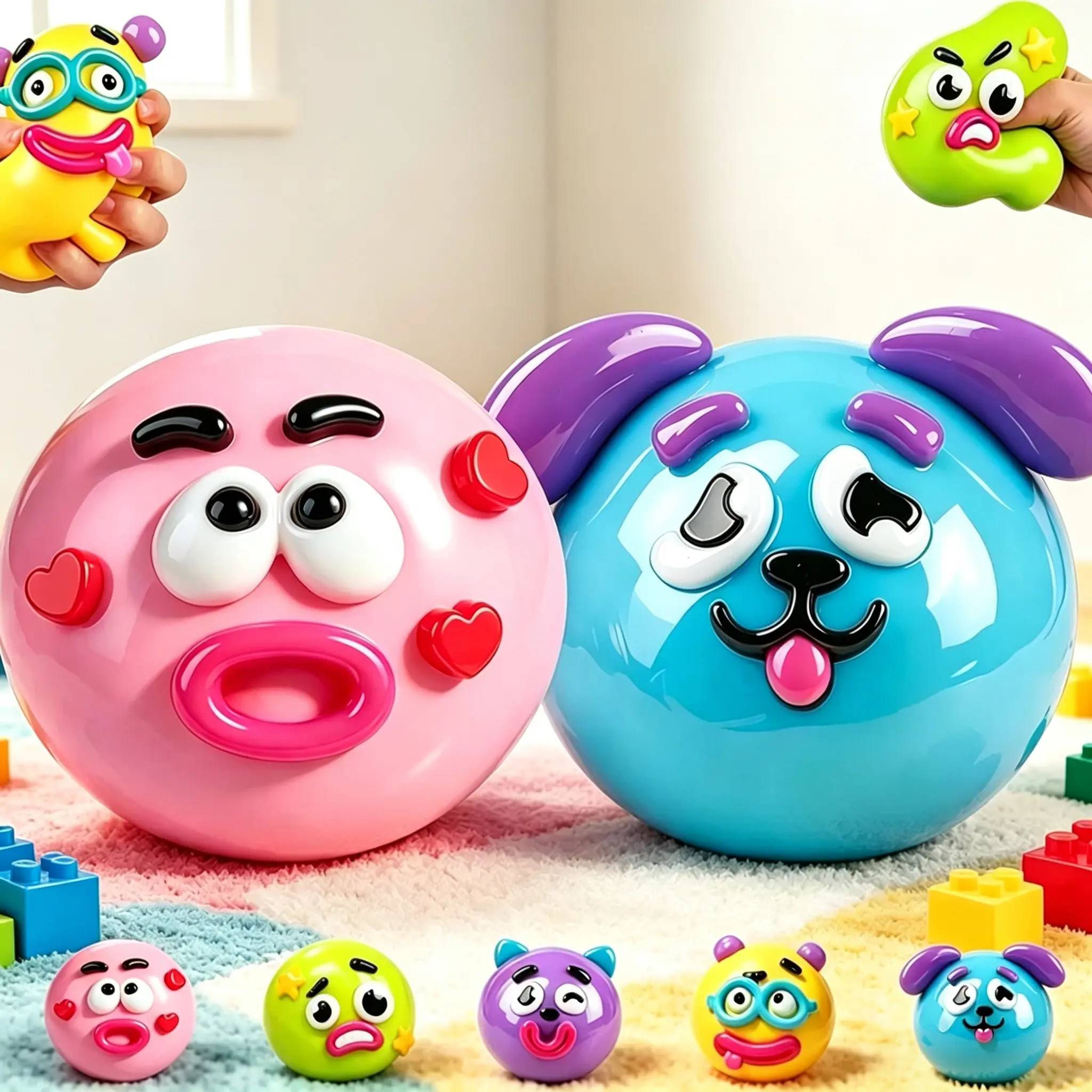 Smushers Squishy DIY face,Dog Face Swap Soft Slow Rise Squeeze Toy,Toy Gift for Kids&Adults