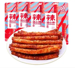 Latiao Spicy Strips 4 Pack Chinese Snacks, Latio Chinese Spicy Sticks 68g/2.39 Ounces per Pack (Medium to Extra Sp-icy)