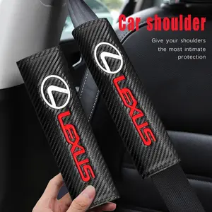 Car Seatbelt Shoulder Protector Set, Fits Lexus Is250 Ct200h Ls430 Lx570 Nx300h Is300h Rx330 Es300h Ux250h, Safety Belt Cover, Car Accessories