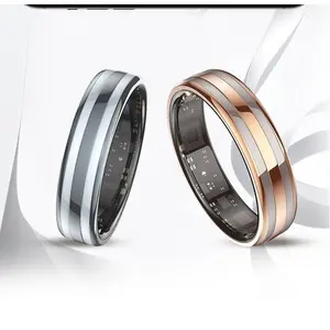 2026 Smart RingUnisexIP68 waterproof ratingHeart rate and health monitoringActivity trackerFitness ringNew model Rose Gold Smart Sleep and Fitness Ring