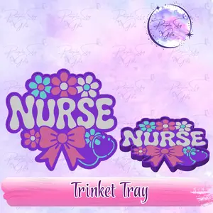 Floral Nurse Trinket Tray