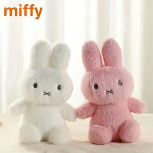Kawaii Miffy Original Cute Plush Doll Cartoon Rabbit High Quality Bedroom Hug Pillow Ornament Soothing Toy Girl Festival Gift