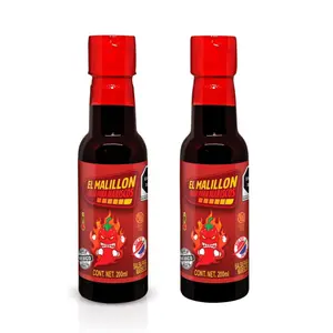 El Malillon Hot Sauce 2 Pack ( 2 Bottles of 200 ml Each) - Authentic Mexican Hot Sauce for Snacks, Seafood & Tacos - Ideal for Flavor and Dip