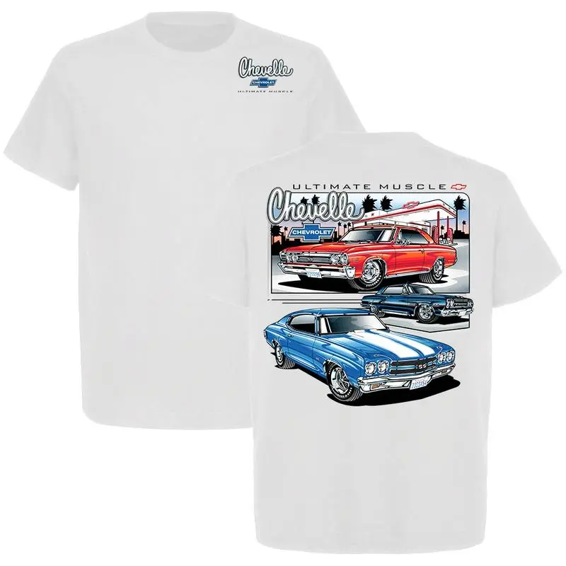 Vintage Chevrolet Chevelle "Ultimate Muscle" Graphic Tee,Car Lover Tee,Full Colour,100% Cotton Unisex Tee Made in USA
