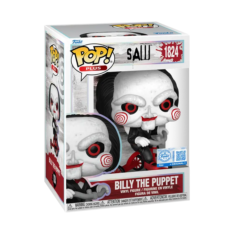 Funko Pop! Plus Saw - Billy the Puppet #1824 Exclusive (Sticker may vary) Collectible Pop Vinyl Figure